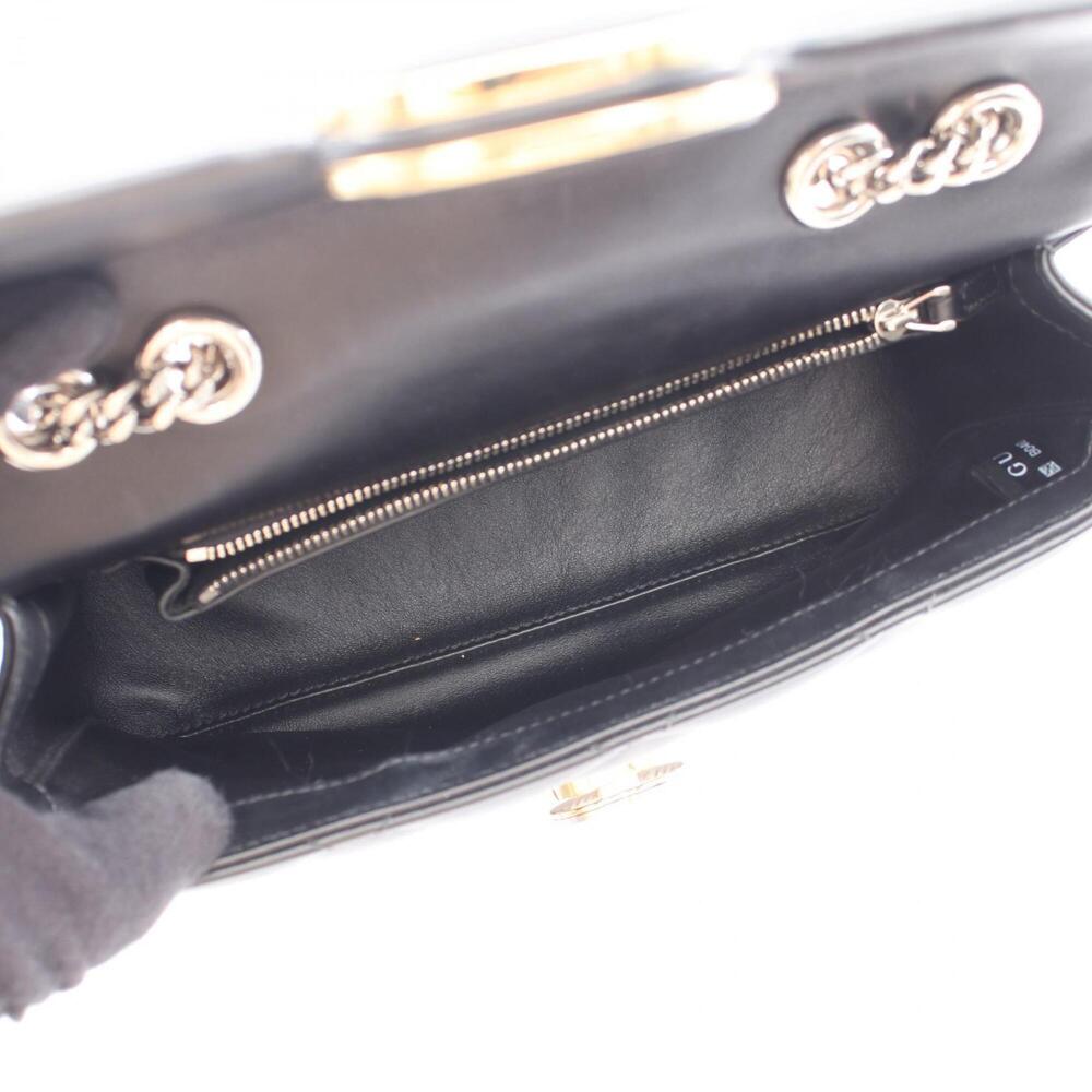 Gucci GUCCI Decorated Shoulder Bag Handbag Leather Women's Black 740834 - Picture 3 of 11